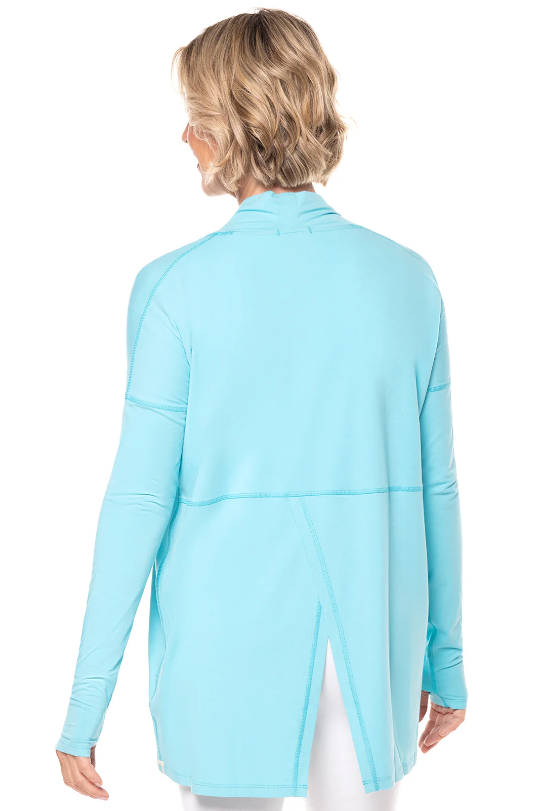 Women's LumaLeo Wrap with Back Slit | Blue Curacao - Image 2