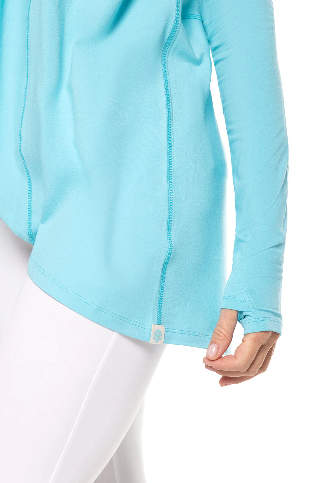 Women's LumaLeo Wrap with Back Slit | Blue Curacao - Image 5