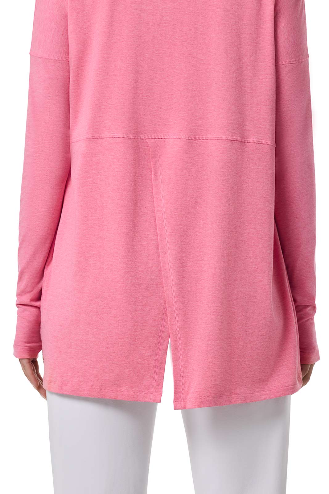Women's LumaLeo Wrap with Back Slit | Flamingo Pink Heather - Image 6