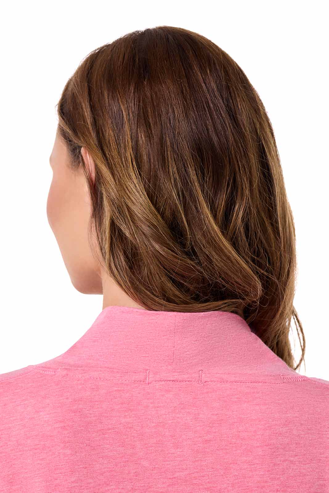 Women's LumaLeo Wrap with Back Slit | Flamingo Pink Heather - Image 7