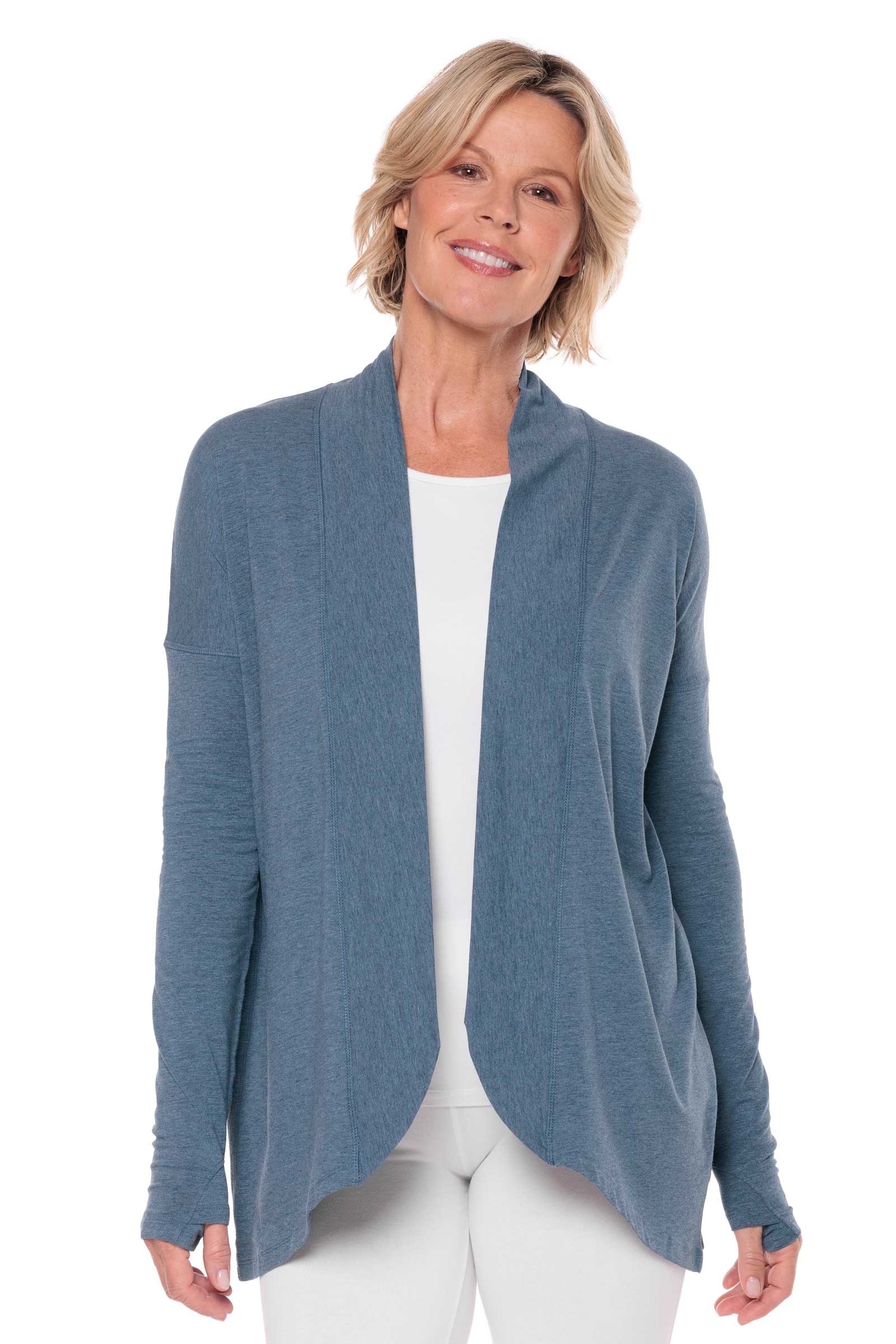 Women's Long Sleeve Sun Wrap with Back Slit | Regular Parent - Image 7