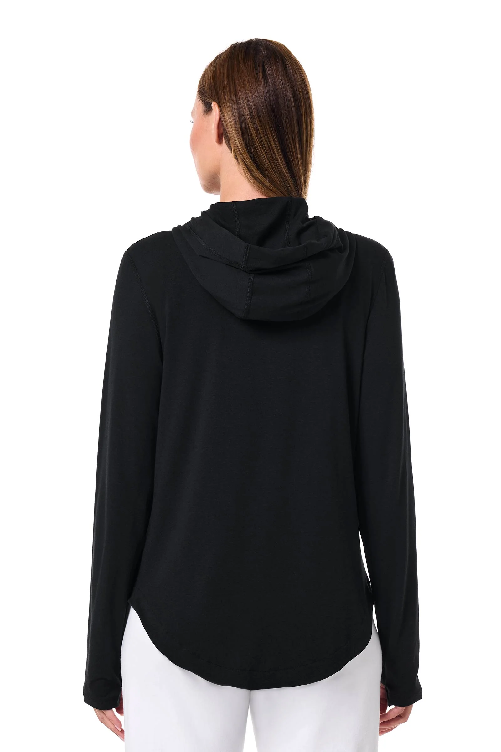 Women's LumaLeo Zip-Up Hoodie | Black - Image 4