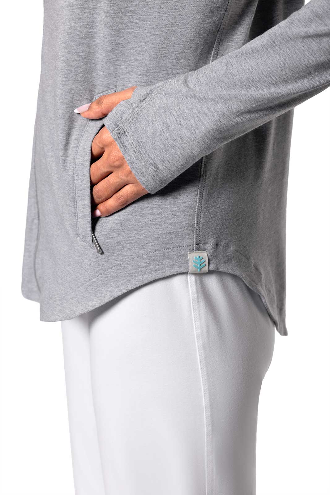Women's LumaLeo Zip-Up Hoodie | Grey Heather - Image 4