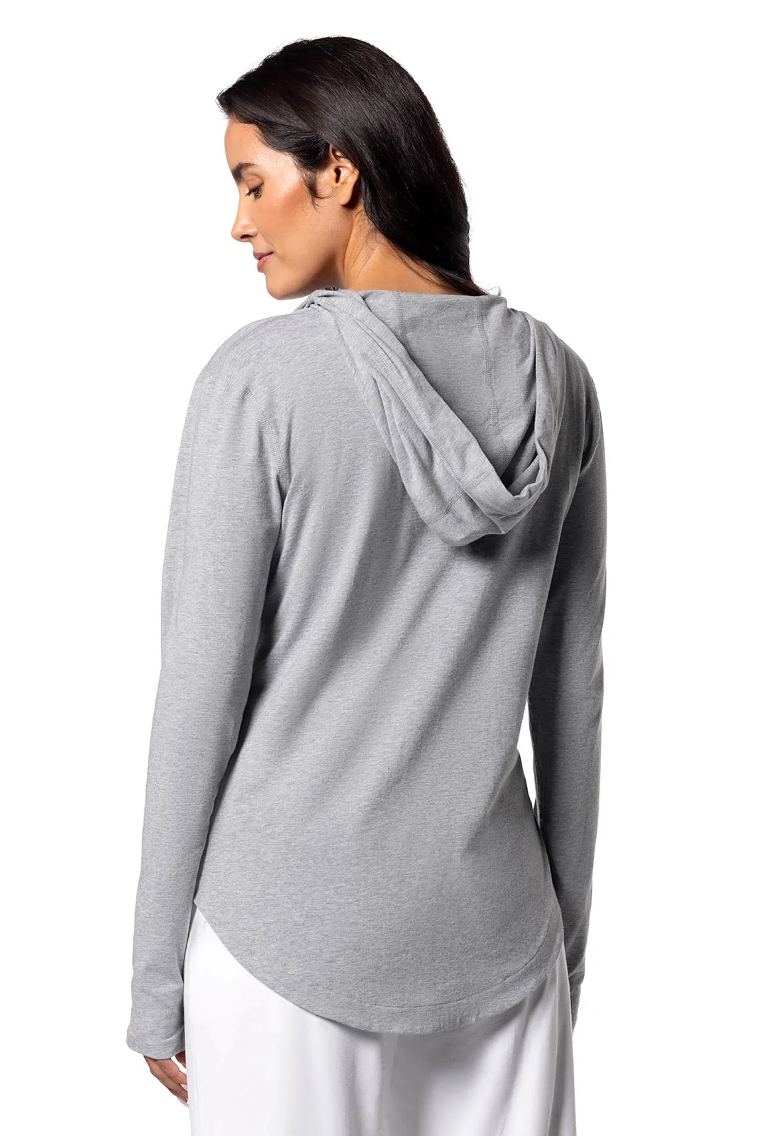 Women's LumaLeo Zip-Up Hoodie | Grey Heather - Image 6