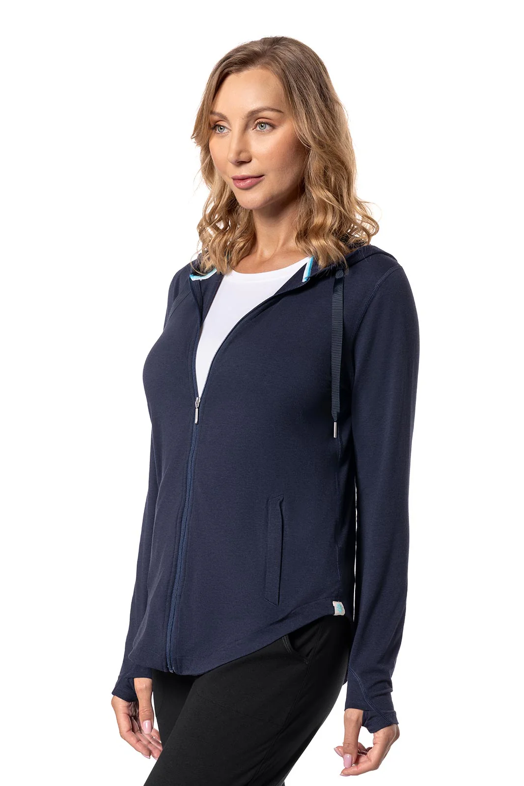Women's LumaLeo Zip-Up Hoodie | Navy - Image 4