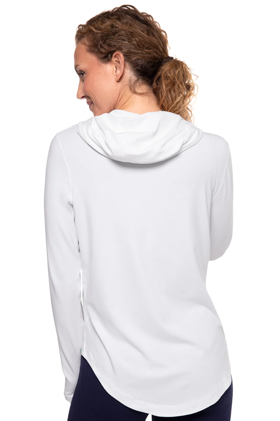 Women's LumaLeo Zip-Up Hoodie | White - Image 3