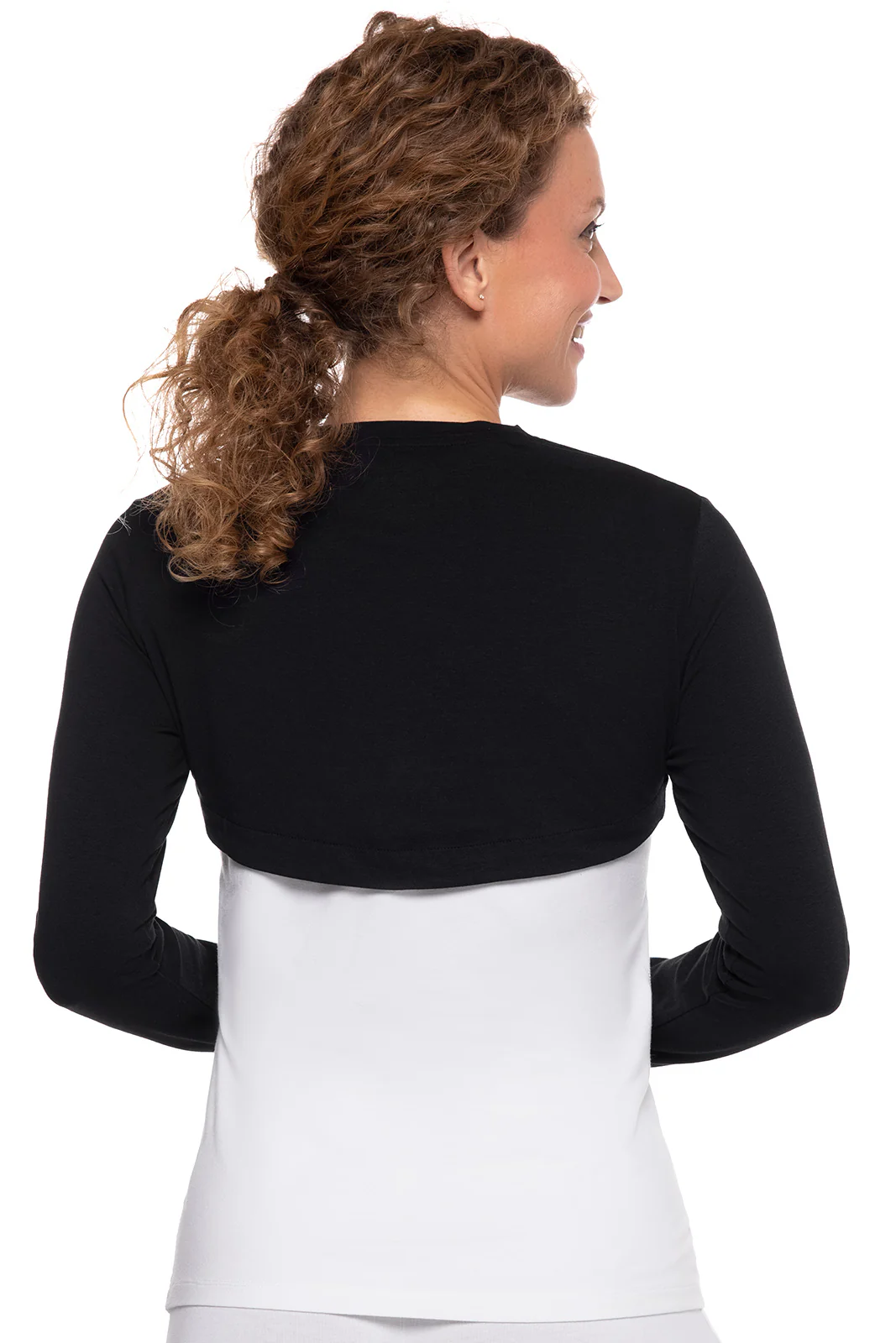 Women's Luna Pullover Shrug | Black - Image 3