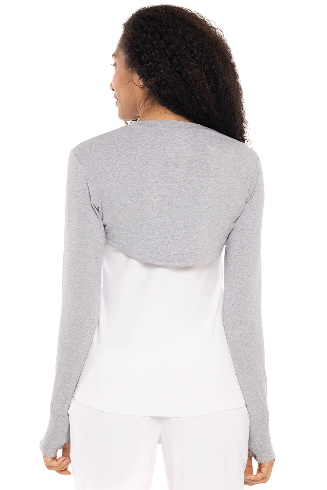 Women's Luna Pullover Shrug | Grey Heather - Image 3