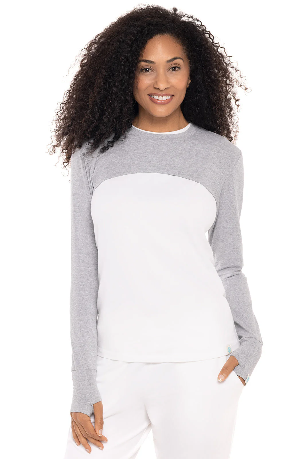 Women's Luna Pullover Shrug | Grey Heather - Image 5