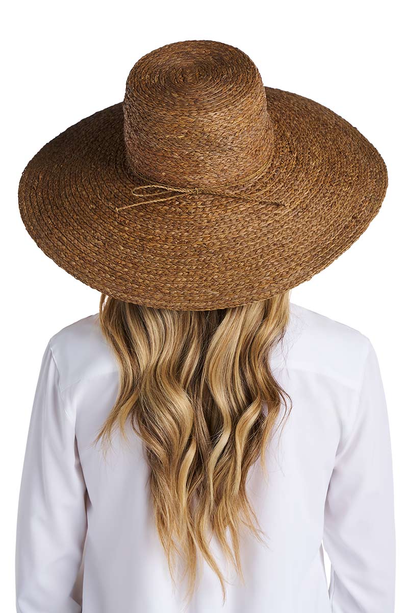 Magnolia Sun Hat in Raffia Palm | Brown - Image 6