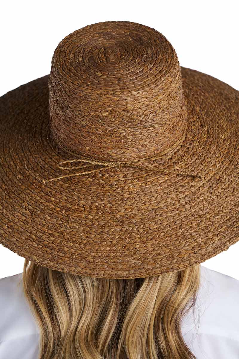 Magnolia Sun Hat in Raffia Palm | Brown - Image 7
