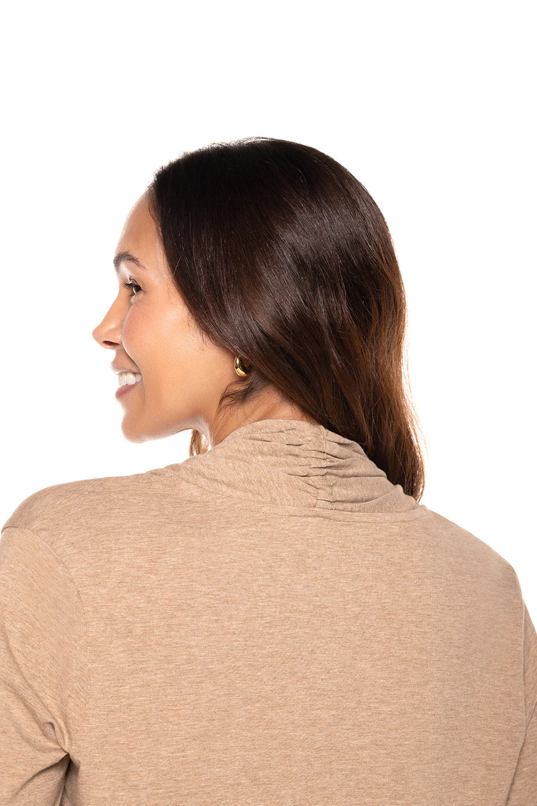 Women's Marietas Sun Wrap | Dark Taupe Heather - Image 4
