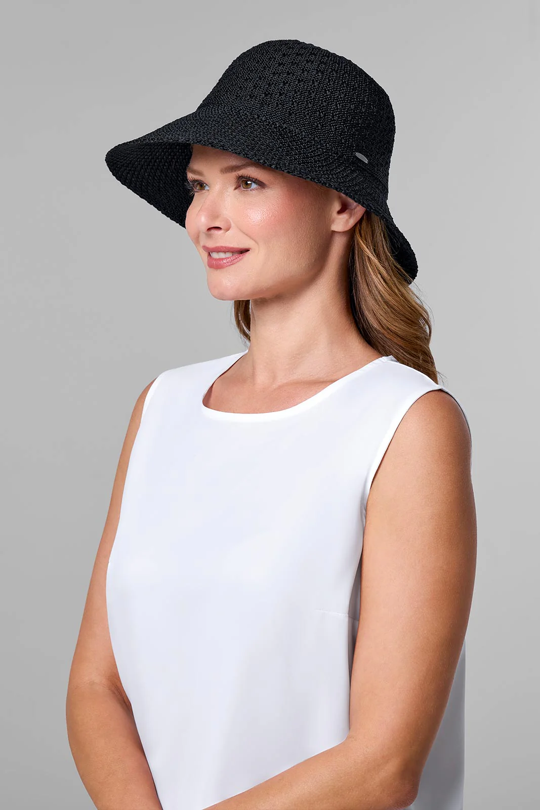 Marina Cloche Sun Hat | Black - Image 2
