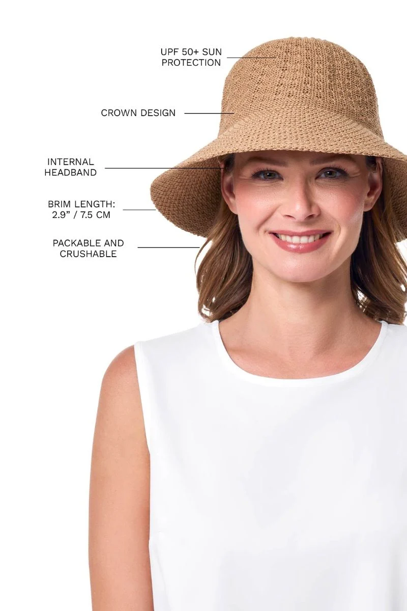 Marina Cloche Sun Hat | Tan - Image 7