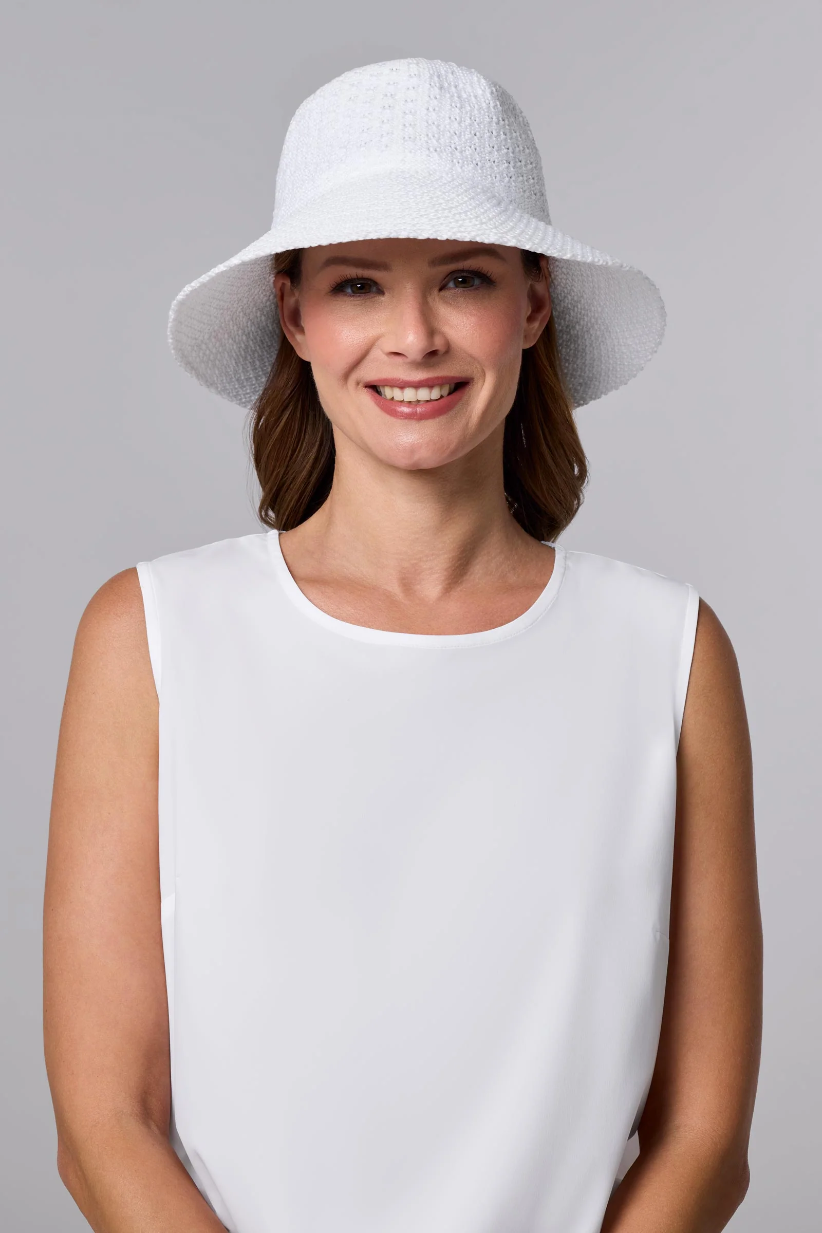 Marina Cloche Sun Hat | White - Image 2