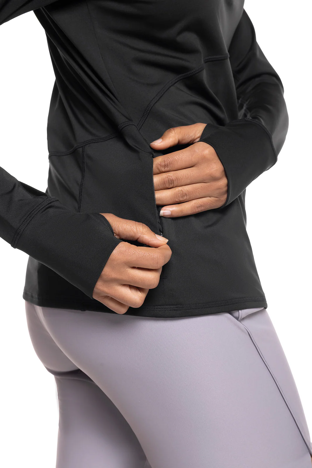 Women's Match Play Golf Pullover | Black - Image 4