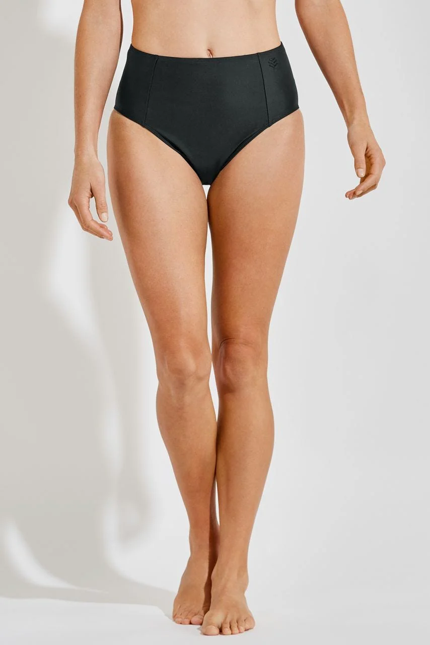 Women's Medley High-Rise Swim Bottoms | Black
