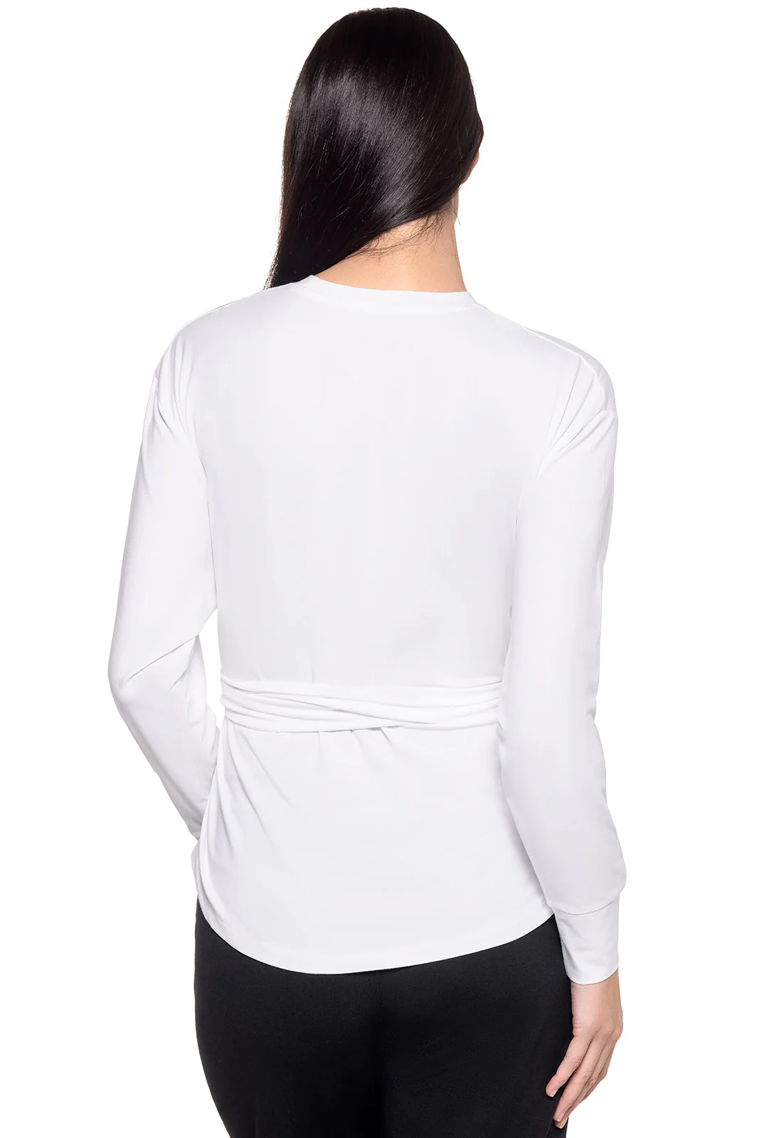 Women's Merrick Tie Long Sleeve Shirt | White - Image 3