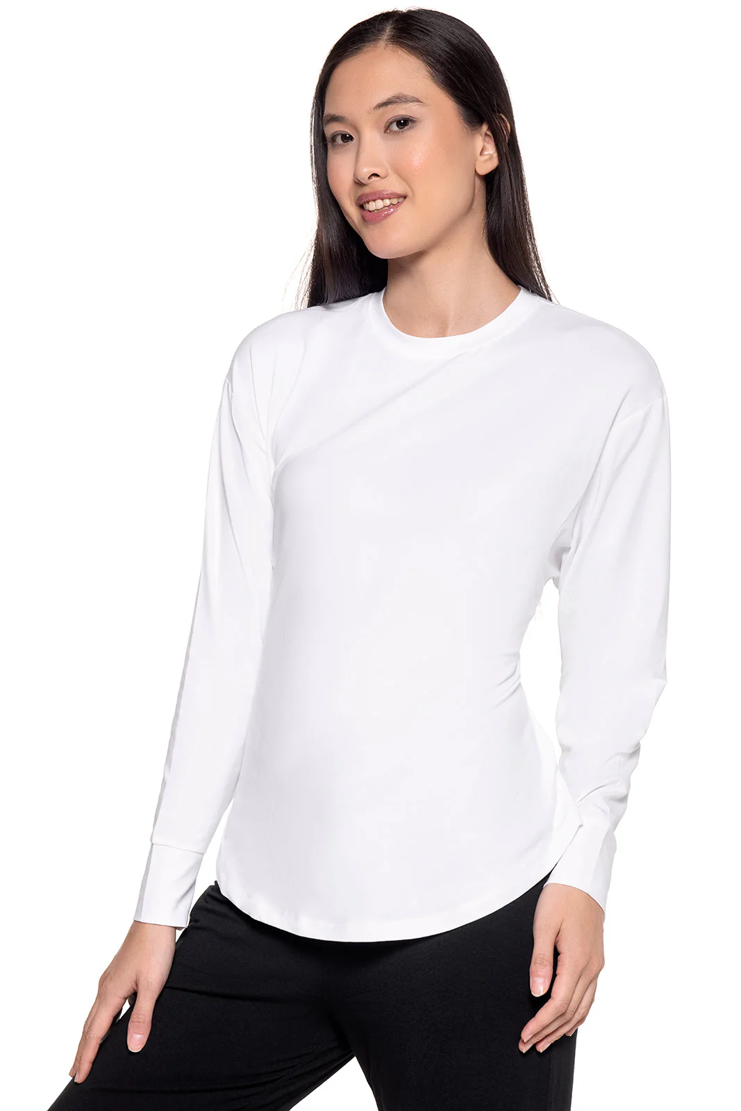 Women's Merrick Tie Long Sleeve Shirt | White - Image 6