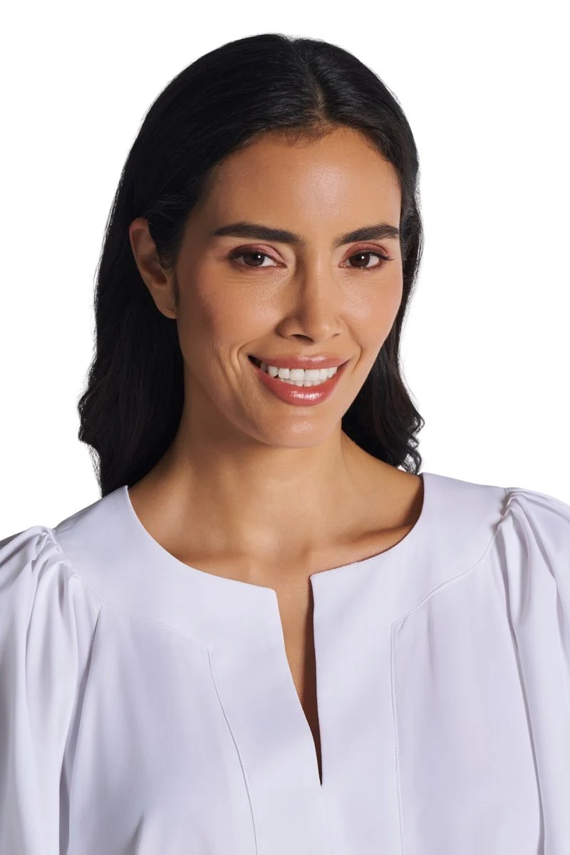 Women's Miami Springs Flutter Sleeve Blouse | White - Image 4