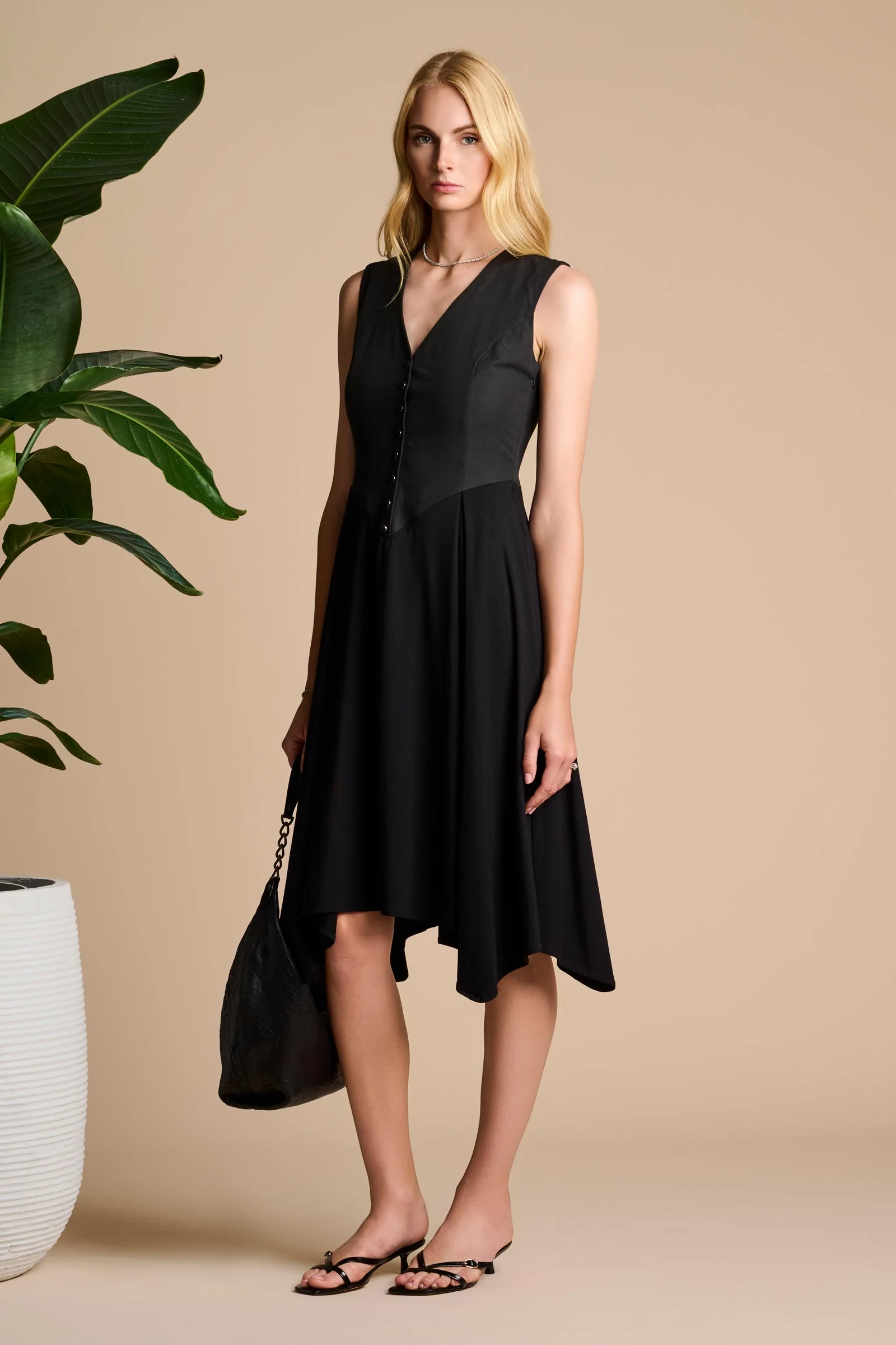 Monroe 2.0 Midi Dress | Black - Image 4