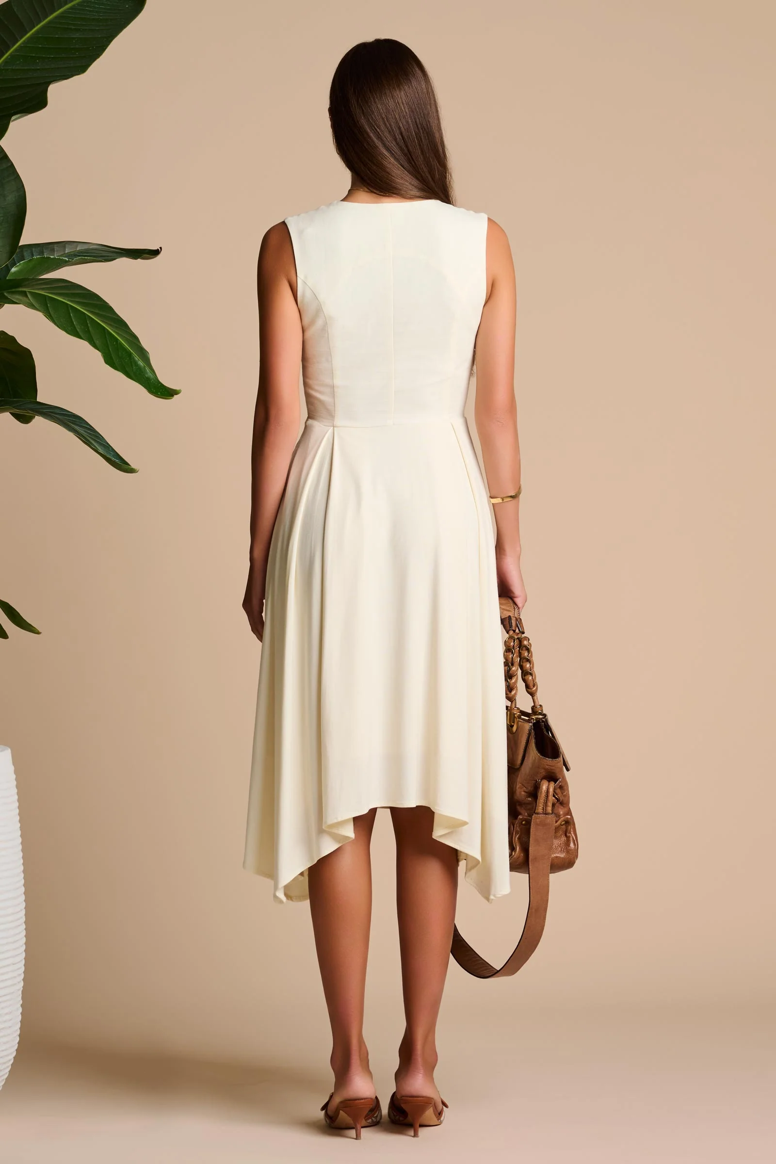 Monroe 2.0 Midi Dress | Vanilla - Image 6