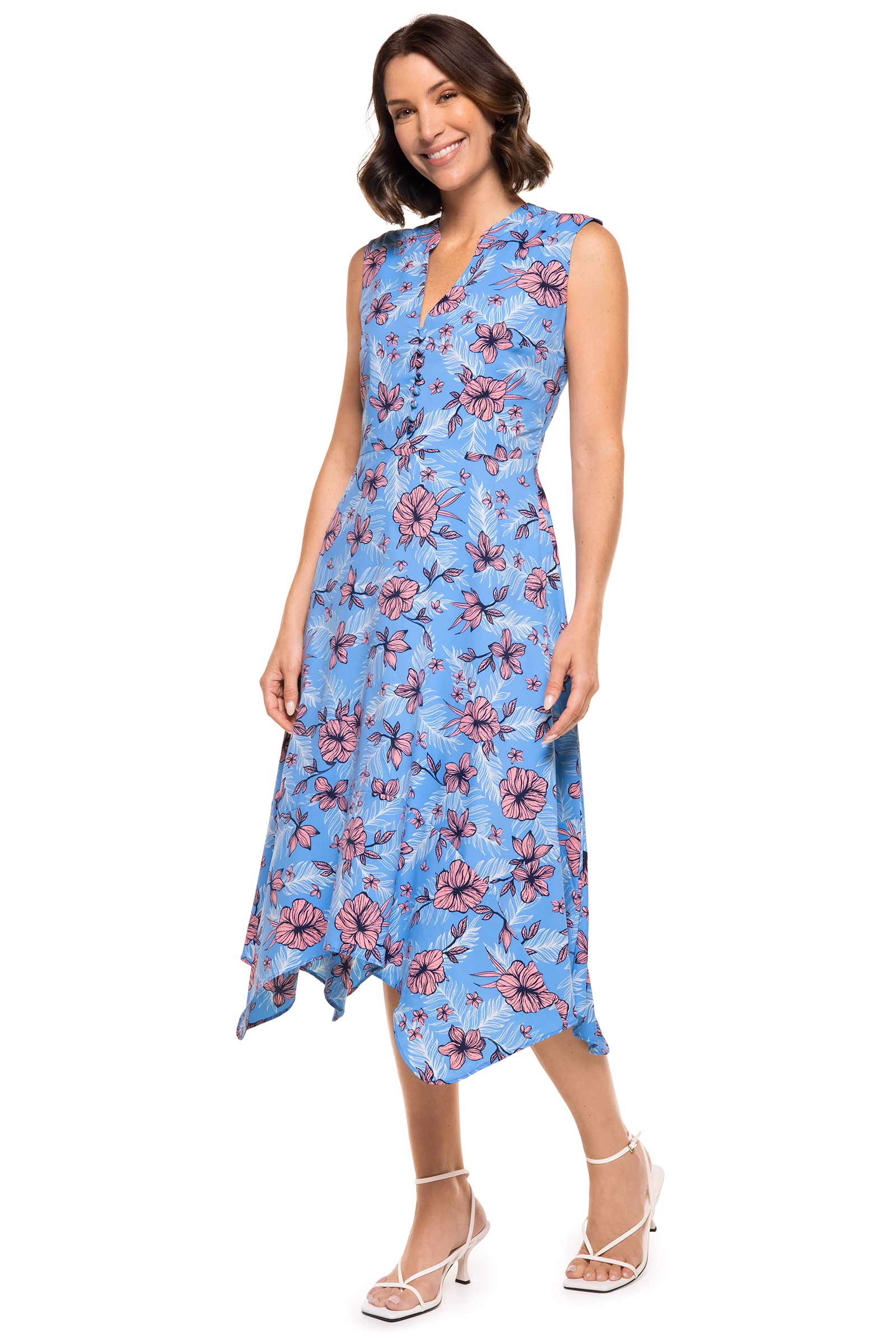 Women's Monroe Button Front Midi Dress | Regular Parent