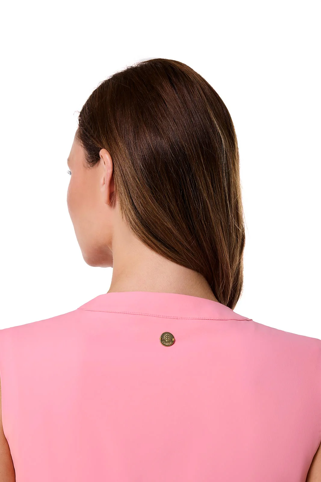 Women's Monroe Button Front Midi Dress | Flamingo Pink - Image 5