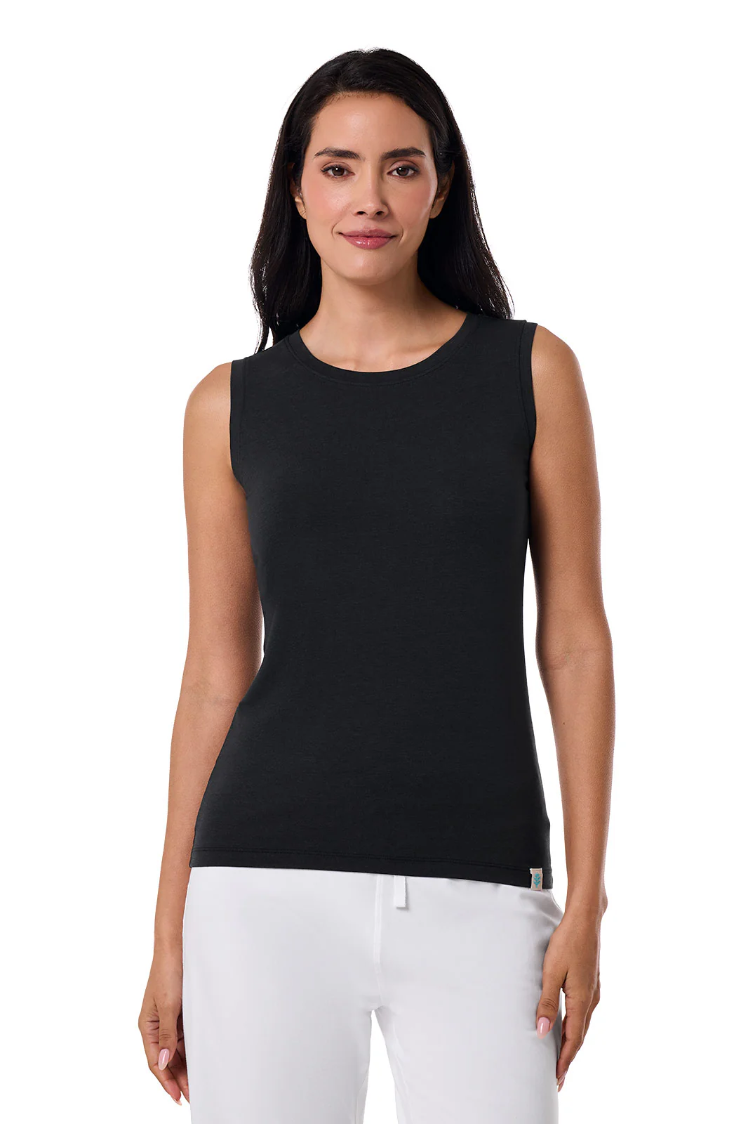 Women's Morada Everyday Basic Tank | Black - Image 2