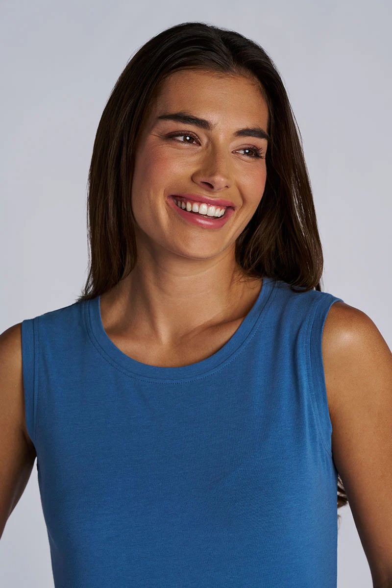 Women's Morada Everyday Basic Tank | Blue Dusk - Image 2