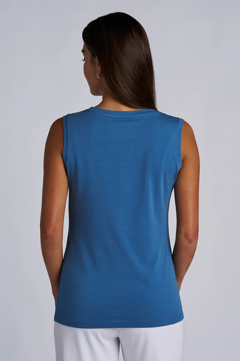 Women's Morada Everyday Basic Tank | Blue Dusk - Image 3