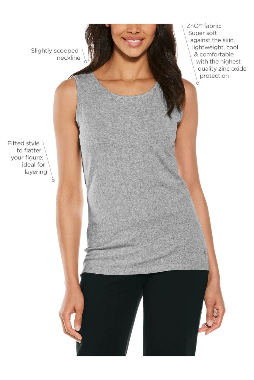 Women's Morada Everyday Basic Tank | Grey Heather - Image 3