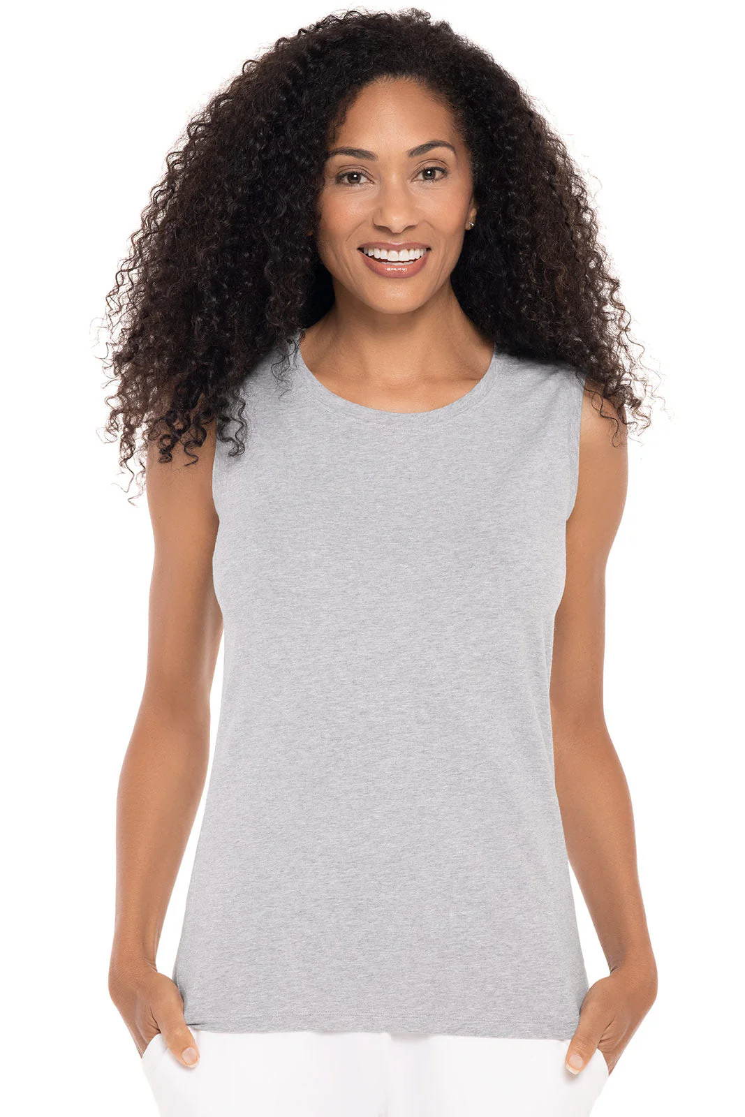 Women's Morada Everyday Basic Tank | Grey Heather - Image 4