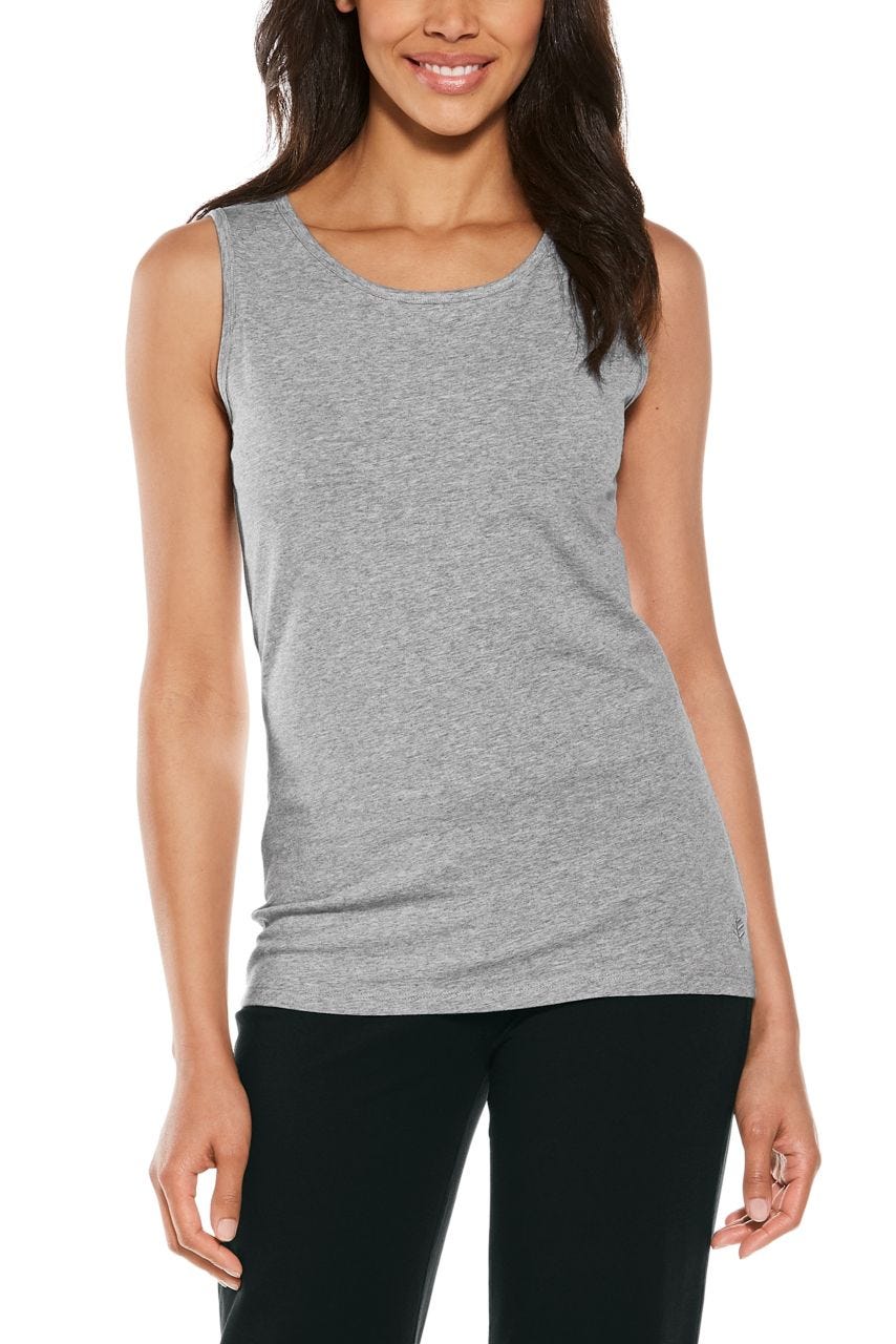 Women's Morada Everyday Basic Tank | Grey Heather - Image 7