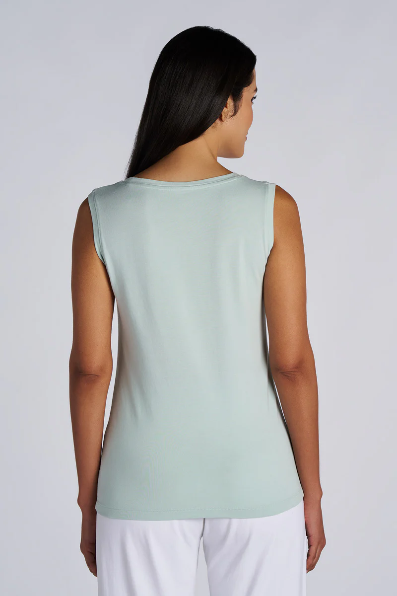 Women's Morada Everyday Basic Tank | Misty Aqua - Image 2