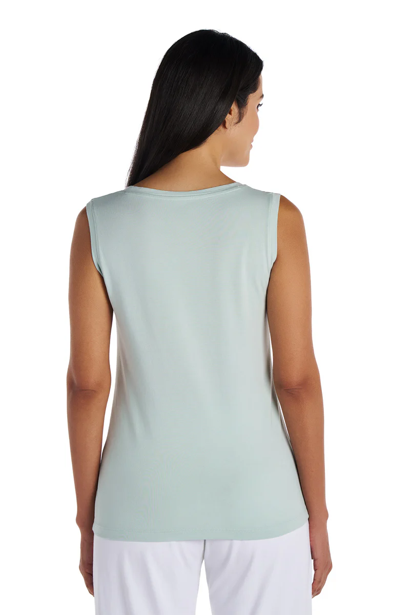 Women's Morada Everyday Basic Tank | Misty Aqua - Image 5
