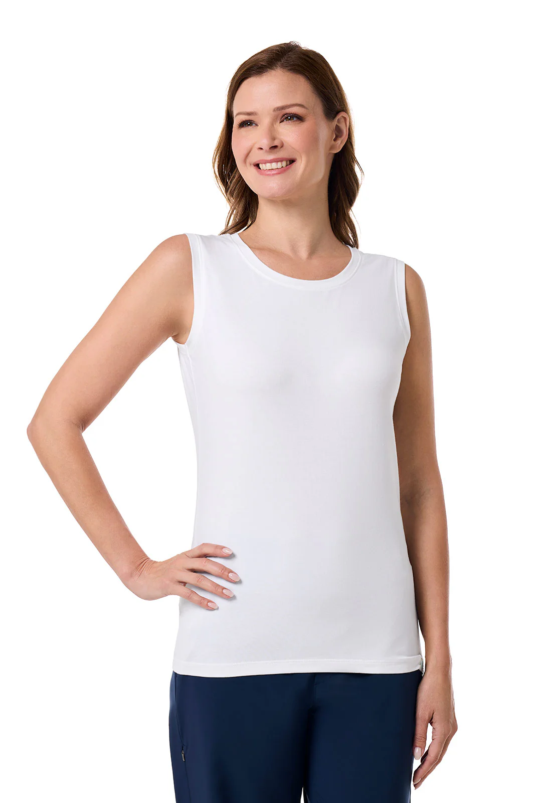 Women's Morada Everyday Basic Tank | White - Image 2