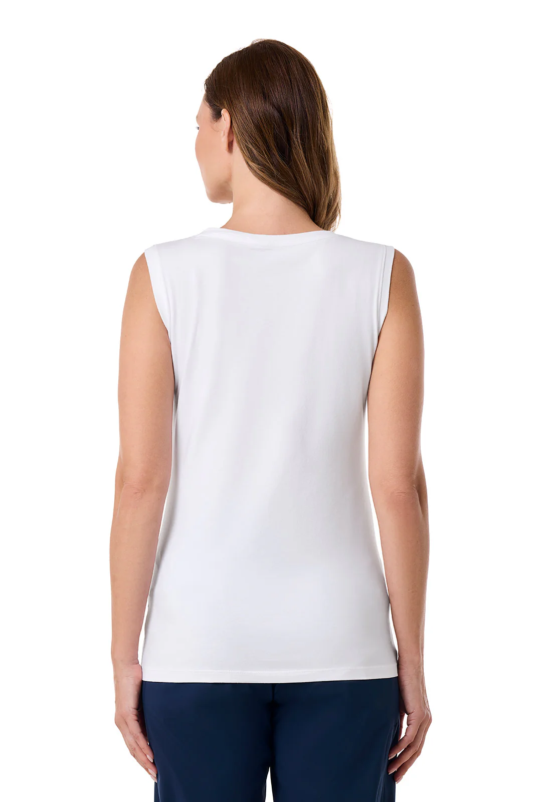 Women's Morada Everyday Basic Tank | White - Image 4