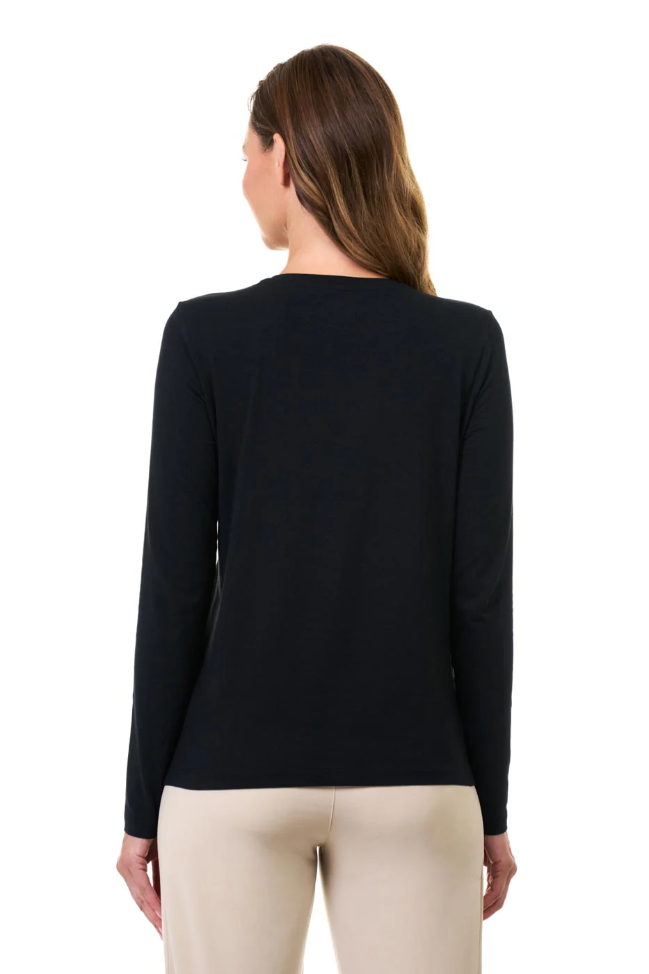 Women's Morada Everyday Long Sleeve T-Shirt | Black - Image 3