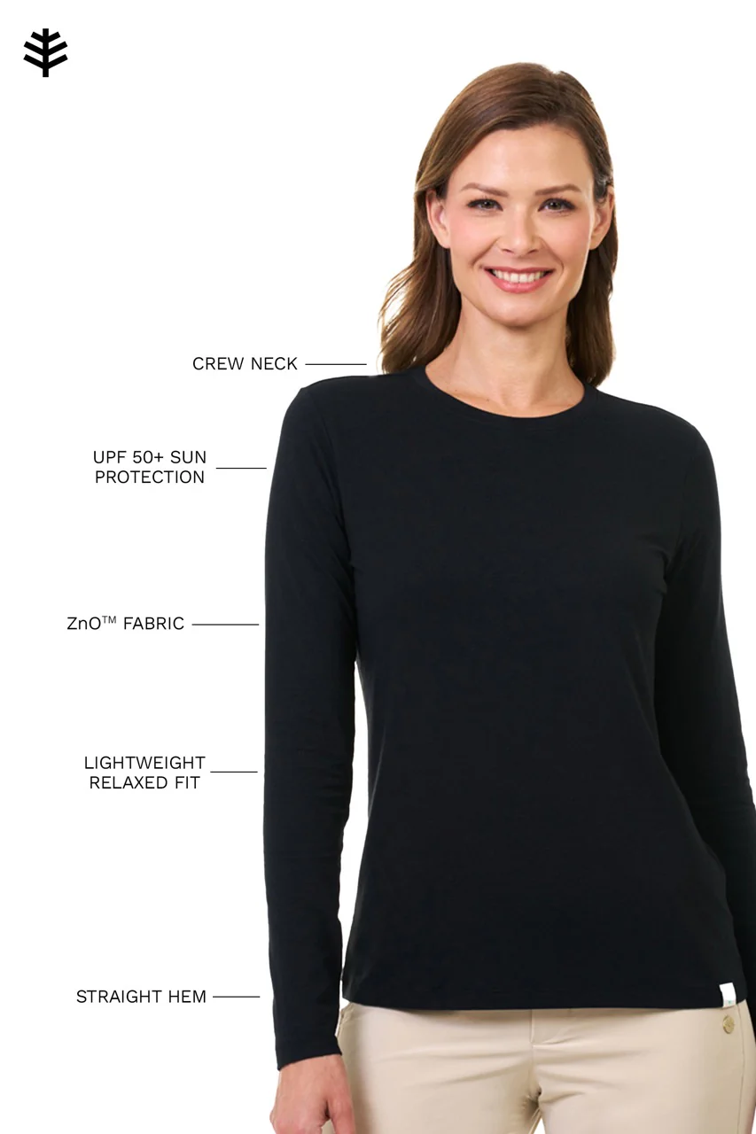 Women's Morada Everyday Long Sleeve T-Shirt | Black - Image 6