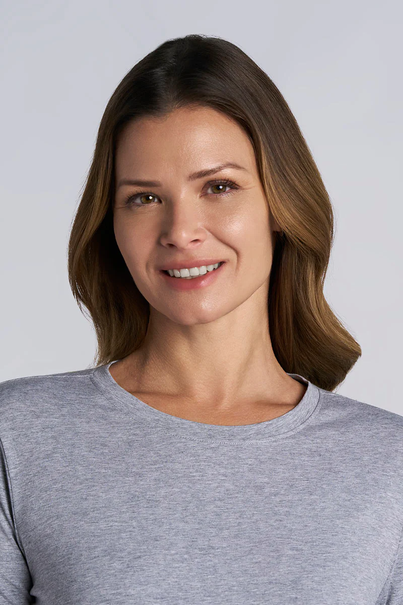 Women's Morada Everyday Long Sleeve T-Shirt | Grey Heather - Image 3