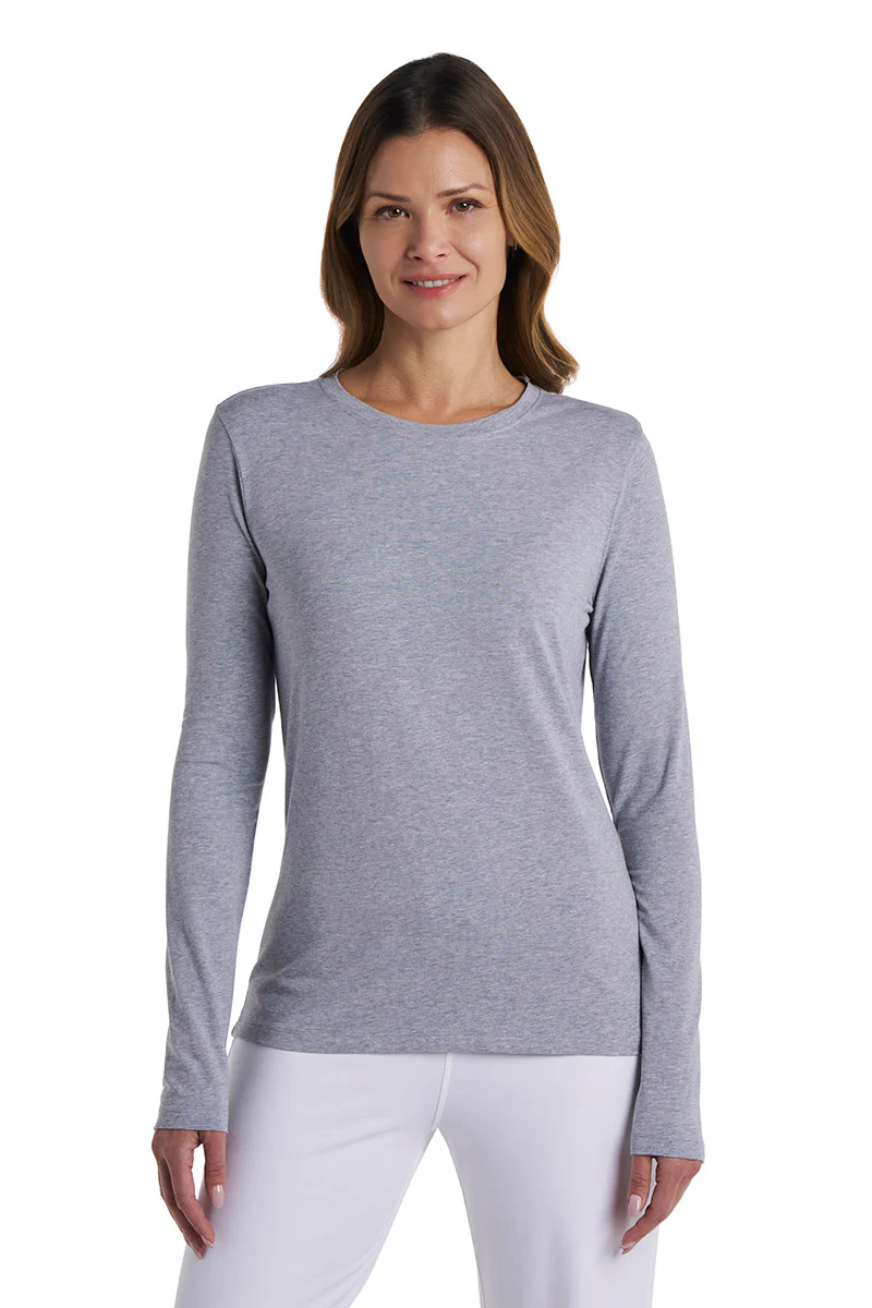 Women's Morada Everyday Long Sleeve T-Shirt | Grey Heather - Image 4