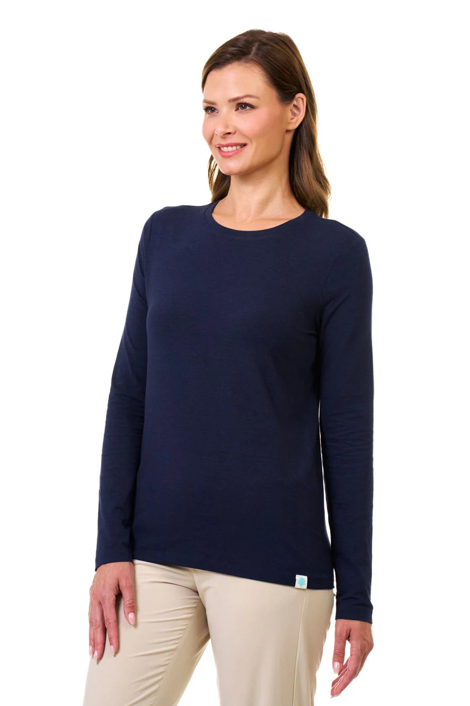 Women's Morada Everyday Long Sleeve T-Shirt | Navy - Image 3