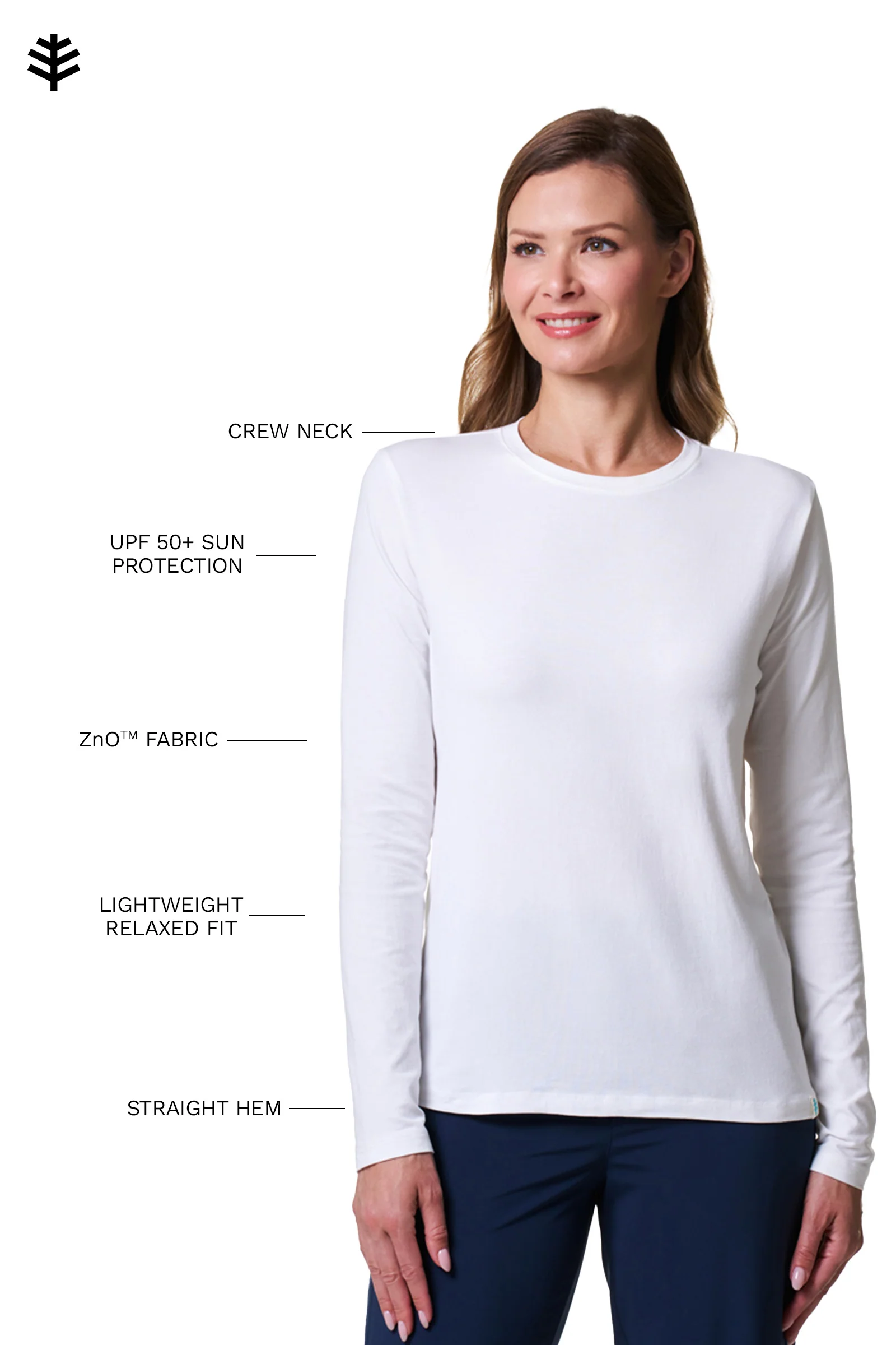 Women's Morada Everyday Long Sleeve T-Shirt | White - Image 3
