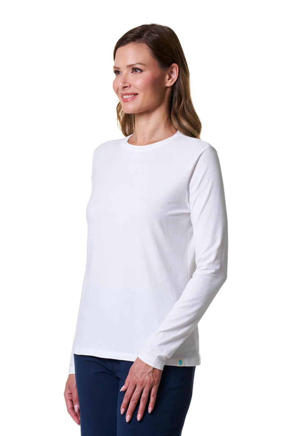 Women's Morada Everyday Long Sleeve T-Shirt | White - Image 4