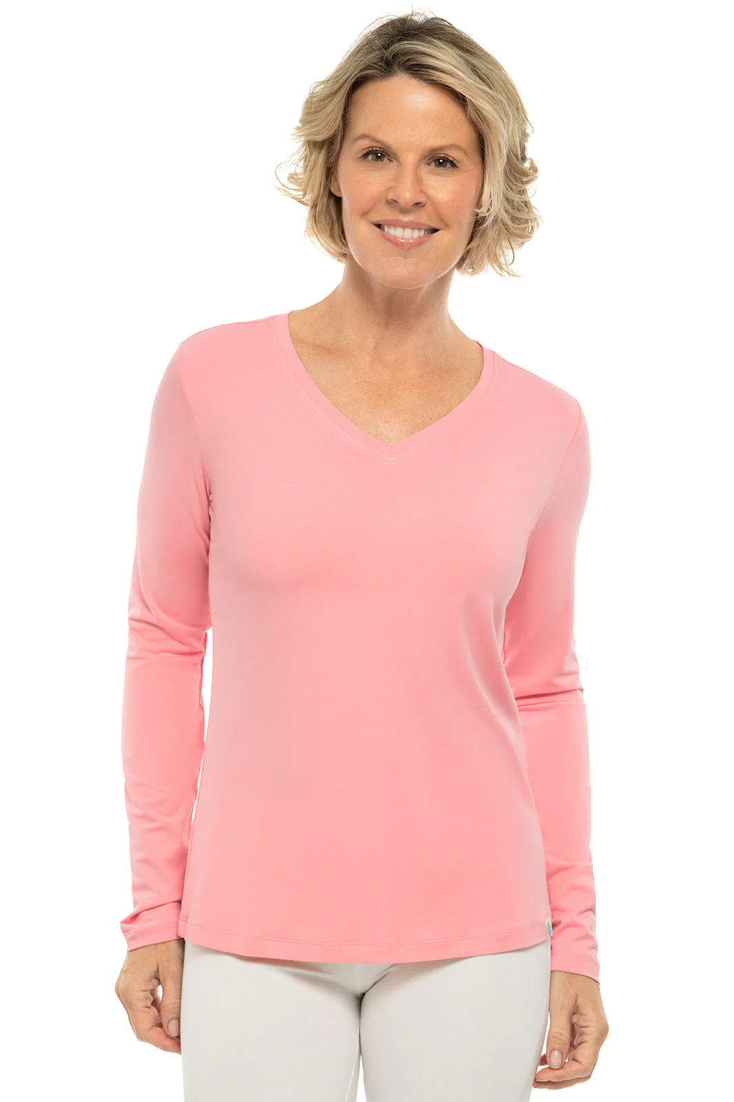 Women's Morada Everyday Long Sleeve V-Neck T-Shirt | Regular Parent - Image 9