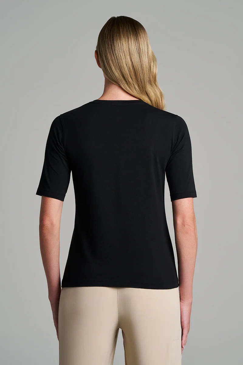 Women's Morada Everyday Short Sleeve T-Shirt | Black - Image 3
