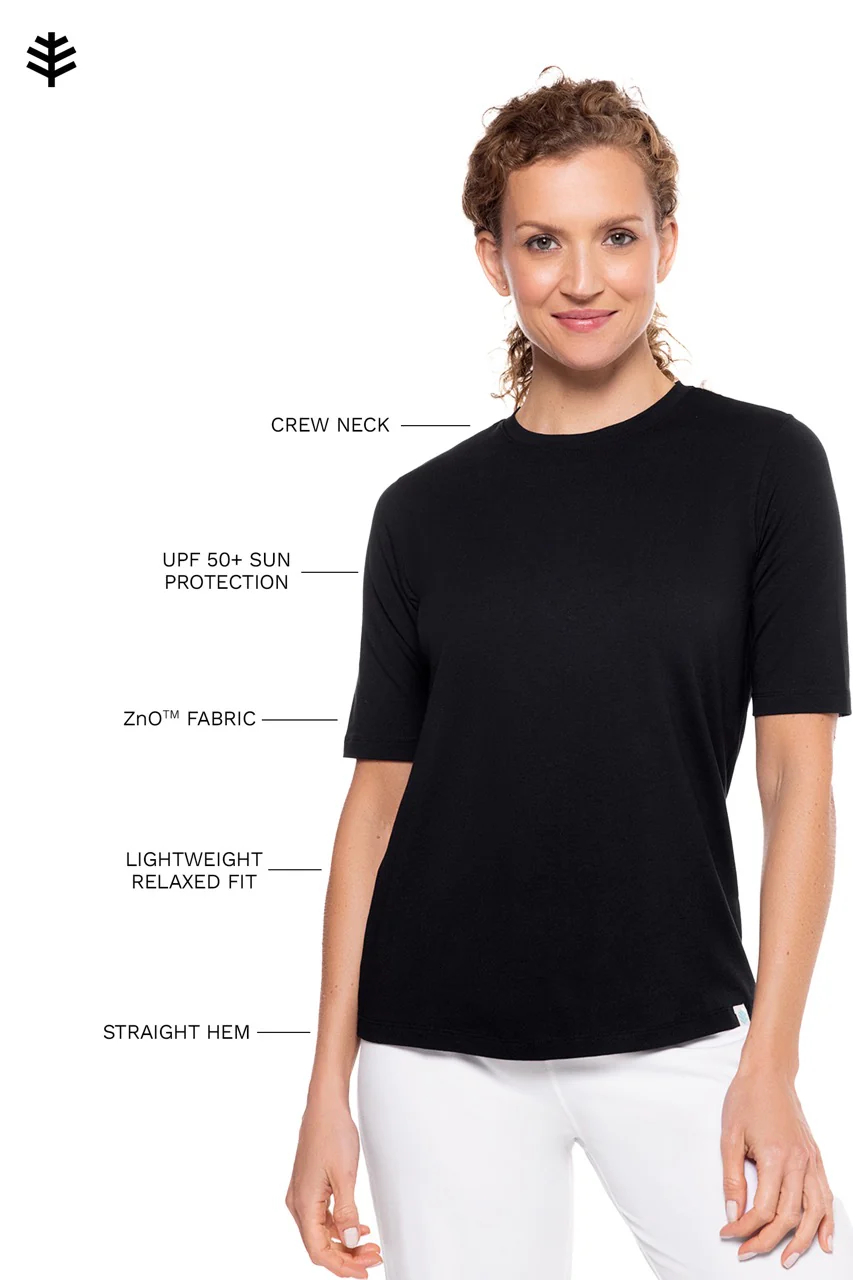 Women's Morada Everyday Short Sleeve T-Shirt | Black - Image 8