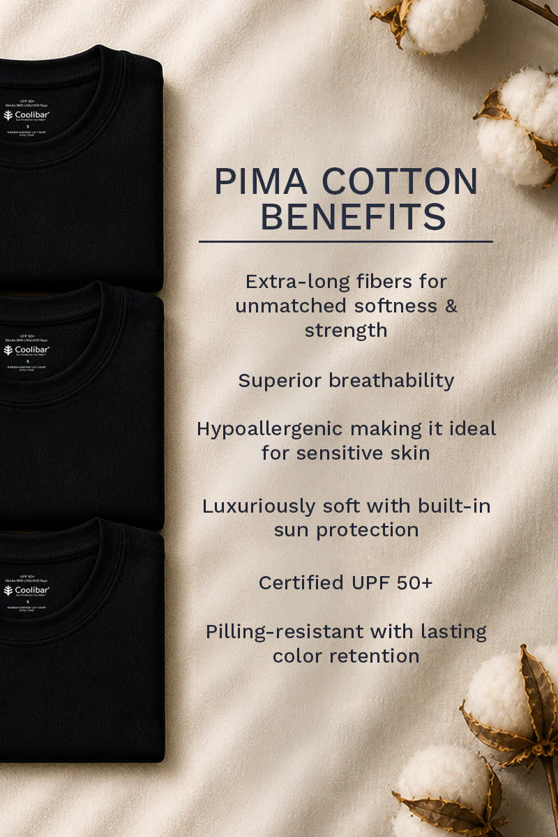 Men's Morada Everyday Short Sleeve T-Shirt Pima Sol | Black - Image 3