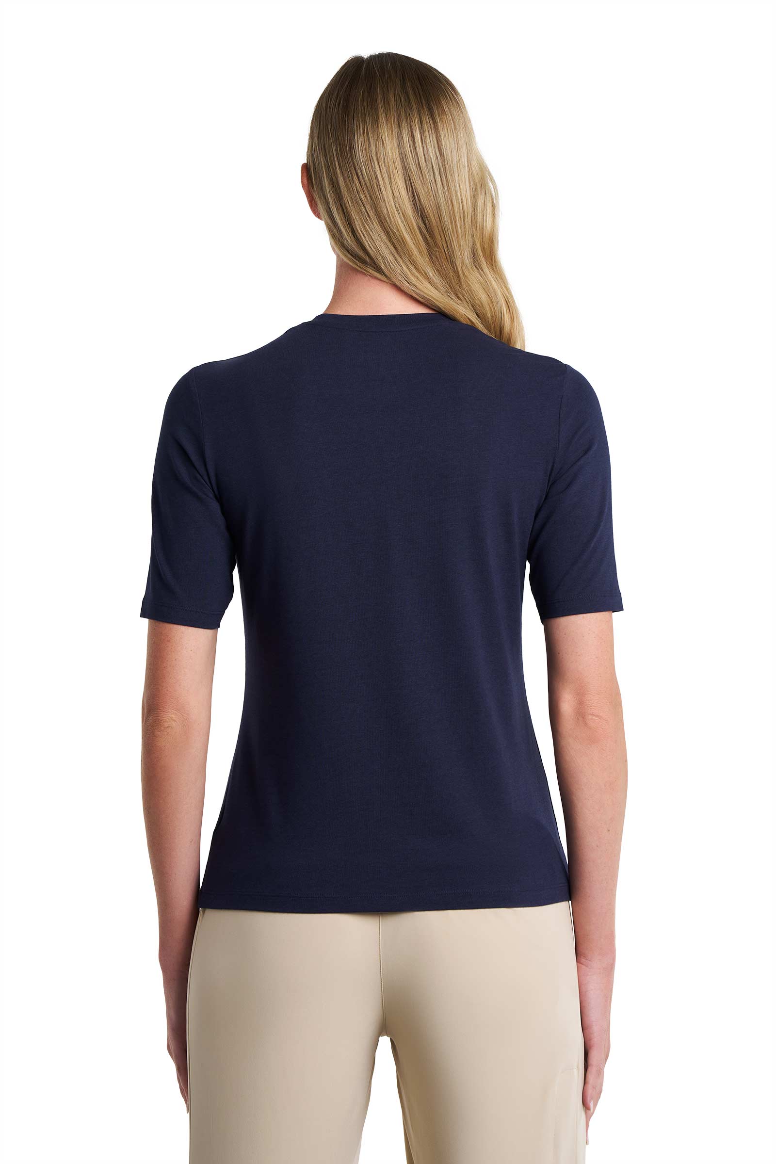 Women's Morada Everyday Short Sleeve T-Shirt | Navy - Image 4